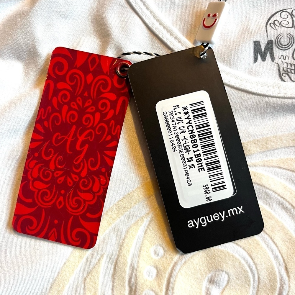 !Ay Guey! White Skull Graphic Men's T-Shirt Size Medium NWT - Picture 5 of 14